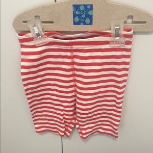 Hanna Andersson Red and White Cotton Striped Shorts